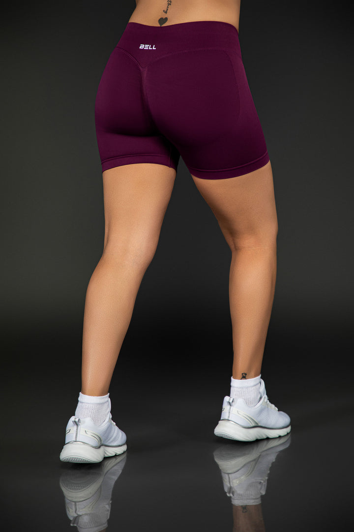 Bell Seamless Scrunch Shorts - Electric Plum