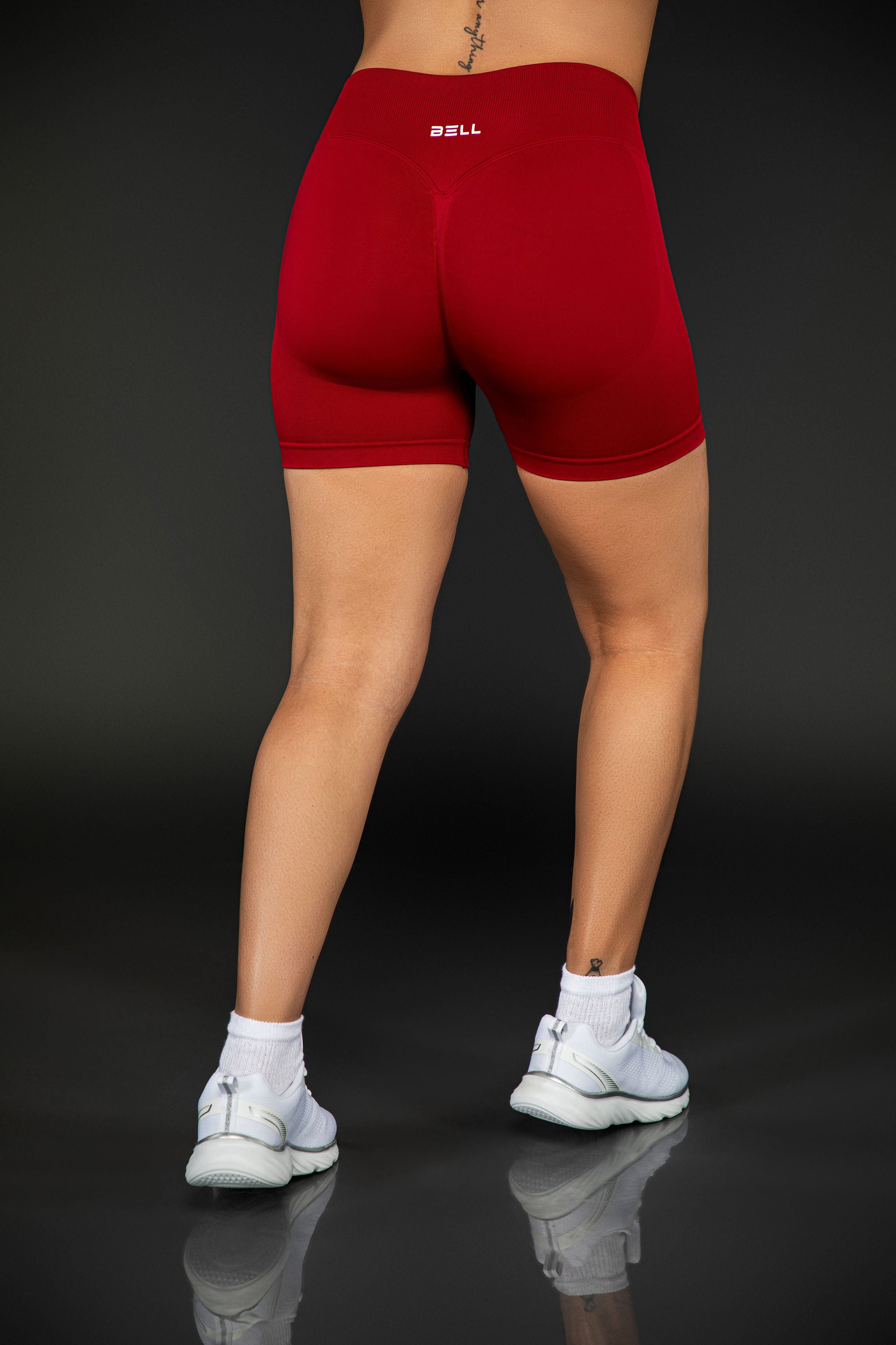 Electric Sculpt Shorts – Cherry – Bell Athletic Apparel